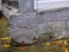 Fissures dans un mur de fondation
